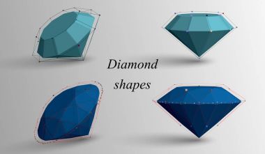 iş veya bilim tanıtımı için 3D geometrik vektör arka plan.