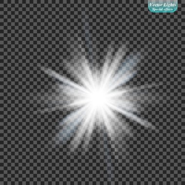 Güneş ışığı efekti. Güneş ışınları
