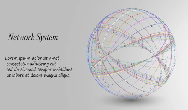 iş veya bilim tanıtımı için 3D geometrik vektör arka plan.