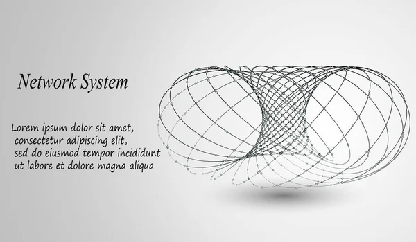 3D geometrische vector achtergrond voor zowel zakenreizigers als wetenschap presentatie. — Stockvector