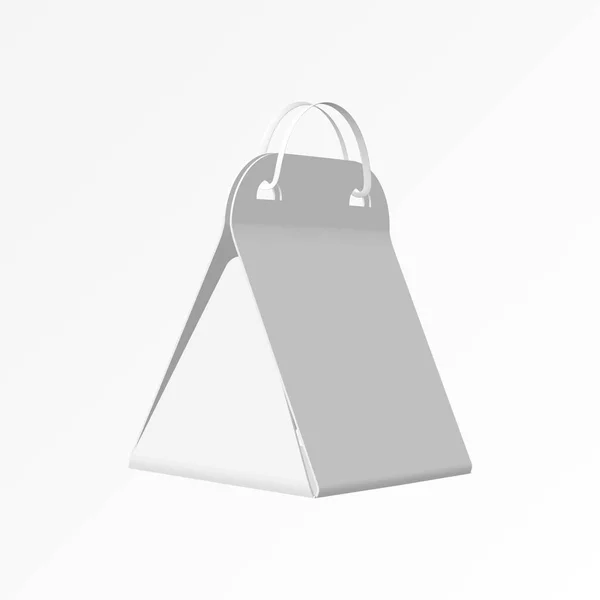 Δώρο τσάντα με μια λαβή σχοινιού σε λευκό φόντο. Εικονογράφηση διάνυσμα . — Διανυσματικό Αρχείο