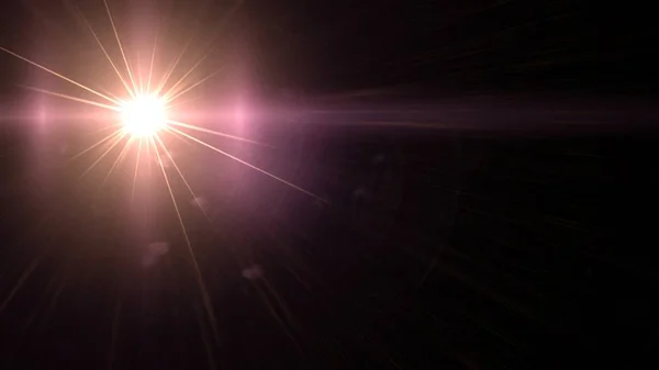 Digitale lens Flare, lens flare, licht lekken, abstracte overlays achtergrond. — Stockfoto