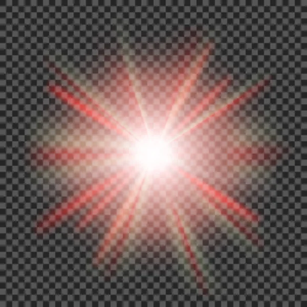 Vector transparentes Sonnenlicht spezielle Linse Flare Lichteffekt — Stockvektor