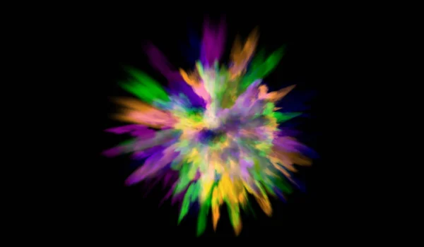 Farbpulver Explosion background.colored Staubfarbe explodieren. Vektorillustration für Holi Color Festival Event. — Stockvektor