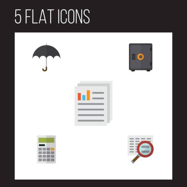 Şemsiye, kasa, tarama ve diğer vektör nesnelerini düz gelen kümesi. Ayrıca içerir şemsiye, hesaplamak, hesap makinesi öğeleri.