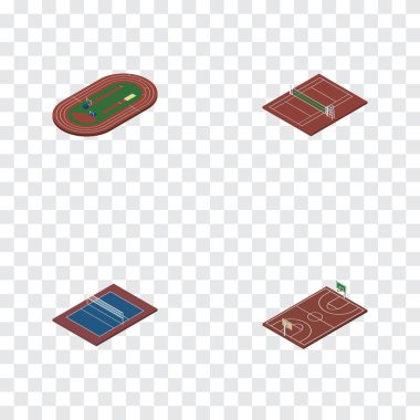 İzometrik eğitim küme voleybol, stadyum, tenis ve diğer vektör nesnelerini çalıştırmak. Ayrıca basketbol, koşmak, voleybol öğeleri içerir.