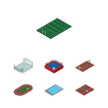 İzometrik rekabet Set mücadele, voleybol, Havzası ve diğer vektör nesnelerine. Ayrıca boks, basketbol, havza öğeleri içerir.