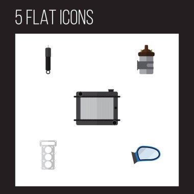 Emici, yanma, kalorifer ve diğer vektör nesnelerini düz bileşen kümesi. Ayrıca kanat, yanma, ısıtıcı unsurları içerir.