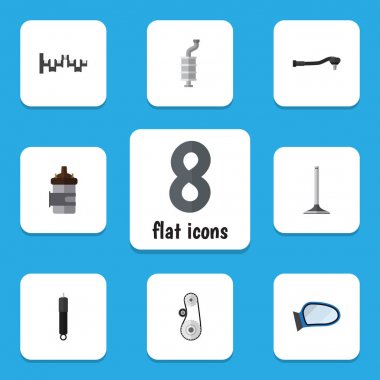 Düz bileşen seti milleri, emici ve diğer vektör nesneleri otomatik bileşeninin, çelikler. Ayrıca Cambelt, emici, Segment unsurları içerir.