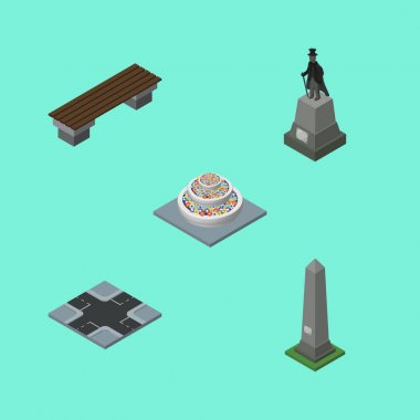 Tezgah, kavşak, Dc anıt ve diğer vektör nesneleri izometrik sokak kümesi. Ayrıca Washington, tezgah, anıt öğeleri içerir.