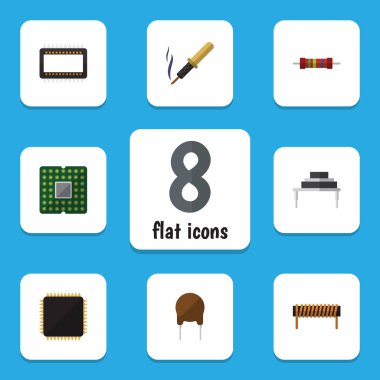 Düz cihaz hedef, direnç, onarım ve diğer vektör nesneleri kümesi. Ayrıca Fiildistor, Cpu, mikroişlemci öğeleri içerir.