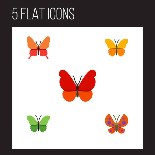 Düz güve süt kardeş, kelebek, hükümdar ve diğer vektör nesneleri kümesi. Ayrıca süt kardeş, güve, kelebek unsurları içerir.