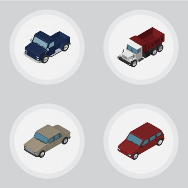 Otomatik, Suv, navlun ve diğer vektör nesnelerini izometrik otomobil kümesi. Ayrıca araba, navlun, Sedan öğeleri içerir.