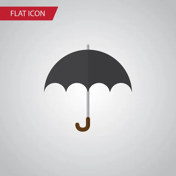 Parapluie isolé Icône plate. L'élément vecteur de parasol peut être employé pour le parasol, parapluie, concept de conception de plage . — Image vectorielle