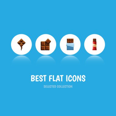 Acı, tatlı, lezzetli ve diğer vektör nesnelerini düz simgesi acı kümesi. Aynı zamanda lezzetli, konfeksiyon, acı öğeleri içerir.