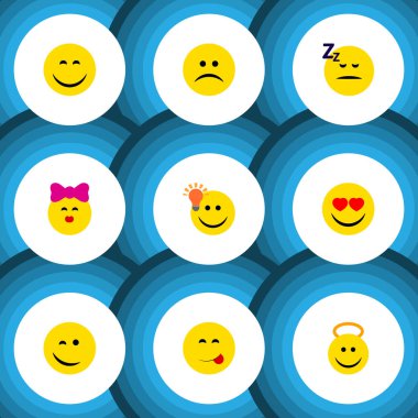 Düz simgesi jest meleği, üzgün, sevgi ve diğer vektör nesnelerini ayarlayın. Angel, mutlu, fikir öğeleri de içerir.