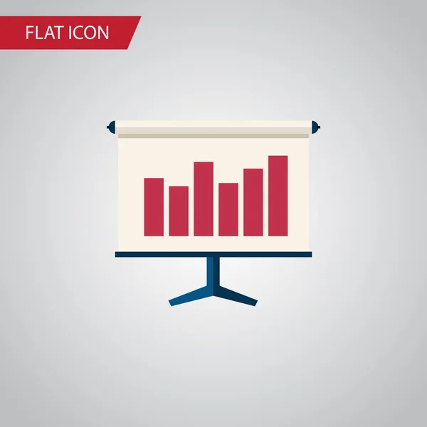 Isolated Easel Flat Icon. Graph Vector Element Can Be Used For Graph, Easel, Board Design Concept.