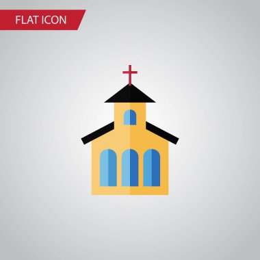 İzole geleneksel düz simge. Katolik vektör öğesi Katolik, kilise, geleneksel tasarım konsepti için kullanılabilir.