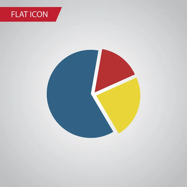 Geïsoleerde Pie Bar platte pictogram. Grafiek vectorelement kan gebruikt worden voor grafiek, Pie, Bar Design Concept. — Stockvector