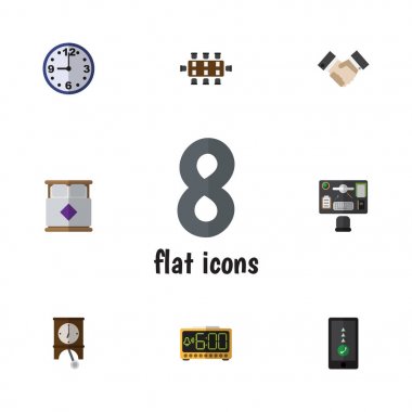 Düz simge Oneday seti cep telefonu, izle, yatak ve diğer vektör nesneleri. Ayrıca izlemek, ortaklık, yatak odası öğeleri içerir.