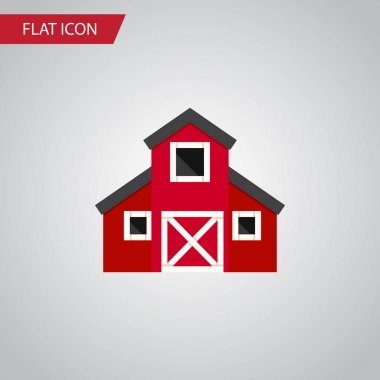 İzole sera düz simgesi. Depo vektör öğesi kullanılan sera, ambar, depo tasarım konsepti için.