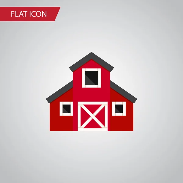 İzole sera düz simgesi. Depo vektör öğesi kullanılan sera, ambar, depo tasarım konsepti için.