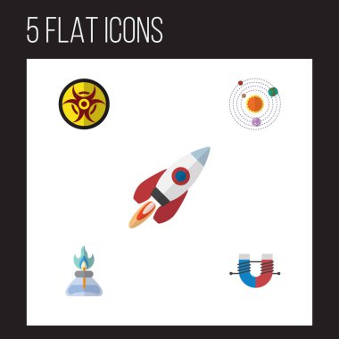 Düz simgesi çalışma çekici, kuvvet, Samanyolu, tehlike ve diğer vektör nesnelerini ayarlayın. Aynı zamanda tehlike, sistemi, uzay gemisi öğeleri içerir.