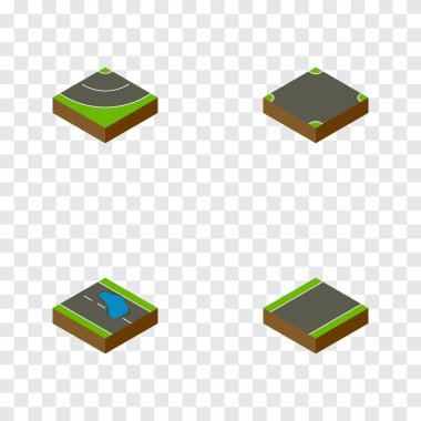 İzometrik yol kavşak, yol, tek taraflı ve diğer vektör nesnelerini ayarlayın. Ayrıca Plash, şerit, yol öğeleri içerir.