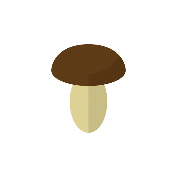 Icona piatta di funghi isolata. L'elemento vettoriale di Champignon può essere utilizzato per fungo, funghi, concetto di progettazione di Champignon . — Vettoriale Stock