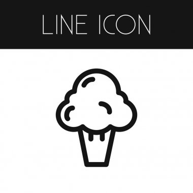 İzole marul anahat. Lahana vektör öğesi kullanılan marul, brokoli, lahana tasarım konsepti için.