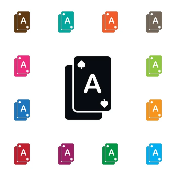 Geïsoleerde Gamble pictogram. Poker vectorelement kan worden gebruikt voor Poker, Gamble, Casino ontwerpconcept. — Stockvector