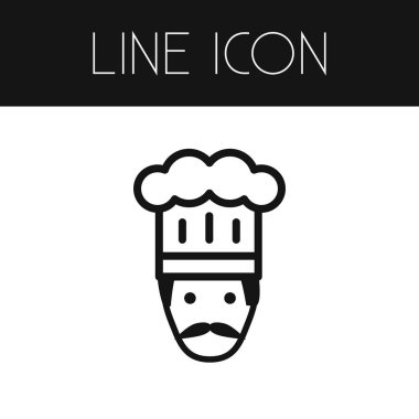 Ocak anahat izole. Gastronomi vektör öğesi kullanılan Gastronomi, Şef, Ocak tasarım konsepti için.