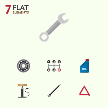 Düz simgesi atölye kümesi benzin, çarkı pompa, boru hattı ve diğer vektör nesneleri. Ayrıca yağ, Araba, benzin öğeleri içerir.