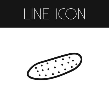 Kabak anahat izole. Turşu vektör öğesi kullanılan kabak, salatalık, turşu tasarım konsepti için.