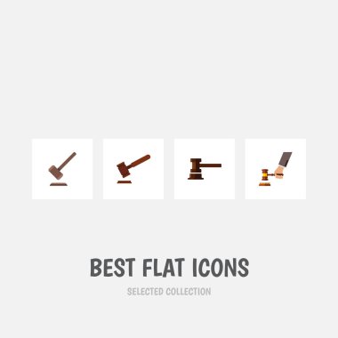 Hükümet Binası, adalet, mahkeme ve diğer vektör nesnelerini düz simge avukat seti. Ayrıca hukuk, suç, mahkeme unsurları içerir.