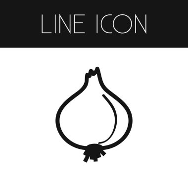 Pırasa anahat izole. Soğan vektör öğesi kullanılan pırasa, soğan, soğancık tasarım konsepti için.