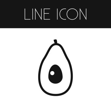 Evergreen anahat izole. Funda vektör öğesi kullanılan avokado, Evergreen, defne tasarım konsepti için.