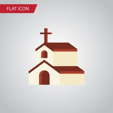 İzole inanç düz simgesi. Din vektör öğesi kullanılan din, inanç, kilise tasarım konsepti için.