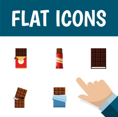 Acı, tatlı, tatlı ve diğer vektör nesnelerini düz simgesi acı kümesi. Ayrıca şekilli, acı, tatlı öğeleri içerir.