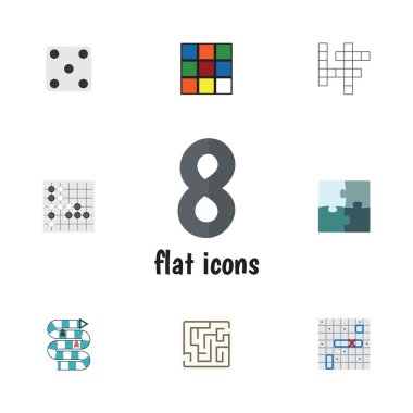 Düz simge oyunları kümesi Multiplayer, Gomoku, Deniz mücadele ve diğer vektör nesneleri. Ayrıca içerir kaybetti, gemi, savaş elemanları.