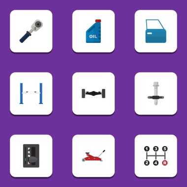 Düz simgesi hizmet otomatik şanzıman, otomatik Jack, taşıma ve diğer vektör nesneleri kümesi. Ayrıca iletim, kaldırma, öğeleri taşıma içerir.