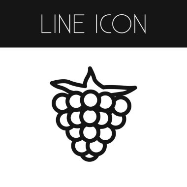 Razz anahat izole. Ahududu vektör öğesi Razz, ahududu, Berry tasarım konsepti için kullanılabilir.