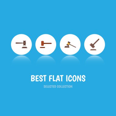 Düz simgesi Mahkemesi hukuk, mahkeme, mahkeme ve diğer vektör nesneleri kümesi. Ayrıca mahkeme, hukuk, suç unsurları içerir.