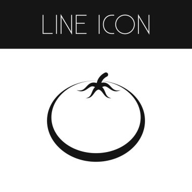 Domates anahat izole. Aşk elması vektör öğesi kullanılan aşk, elma, domates tasarım konsepti için.