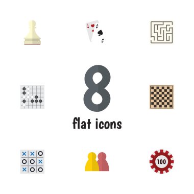 Düz simgesi Entertainment Poker, Ace, insanlar ve diğer vektör nesneleri kümesi. Chip, oyun, Alphago öğeleri de içerir.