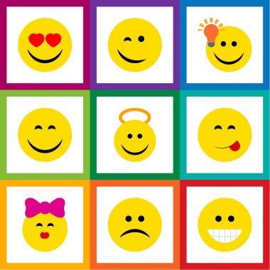 Düz simgesi ifade dizi okşa, melek, üzgün ve diğer vektör nesneleri. Joy, üzgün, hafif öğeleri de içerir.