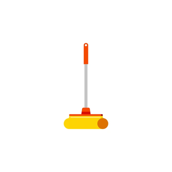 Isolated Sweep Flat Icon. Cleaner Vector Element Can Be Used For Sweep, Cleaner, Mop Design Concept. — Stock Vector