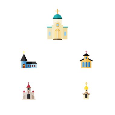 Düz simgesi Christian yapısı, Katolik, Hıristiyan ve diğer vektör nesneleri kümesi. Ayrıca yapısı, Christian, mimari öğeler içerir.