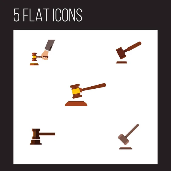 Flat Icon Advogado Conjunto de Governo Edifício, Justiça, Martelo e Outros Objetos Vetor. Também inclui Tribunal, Crime, Elementos do Tribunal . —  Vetores de Stock