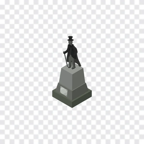 Isolierte Statue isometrisch. Skulptur Vektor-Element kann für Statue, Skulptur, Denkmal-Design-Konzept verwendet werden. — Stockvektor